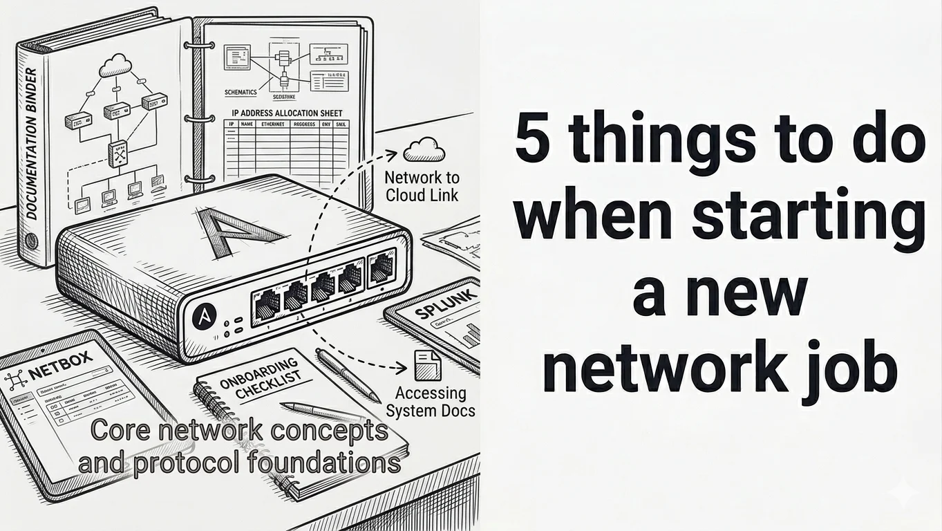 5 things to do when starting a new network job